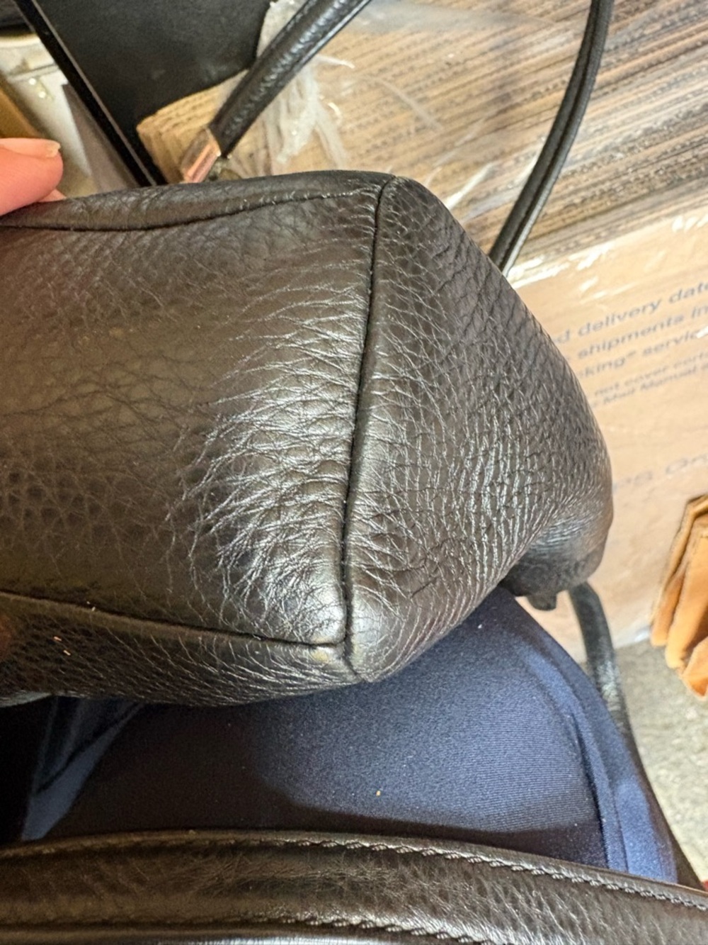 Coach Black Pebbled Leather Shoulder Satchel with Silver Hardware - Picture 6 of 12